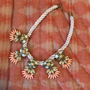 Multi-colored stone statement necklace